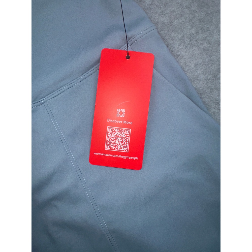 The Gym People Womens High Waisted Joggers Light Blue Athletic Yoga Pants Large - Picture 7 of 7